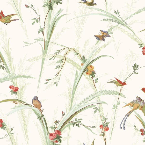 View MEA19321 Meadowlark Flowers by Chesapeake Wallpaper