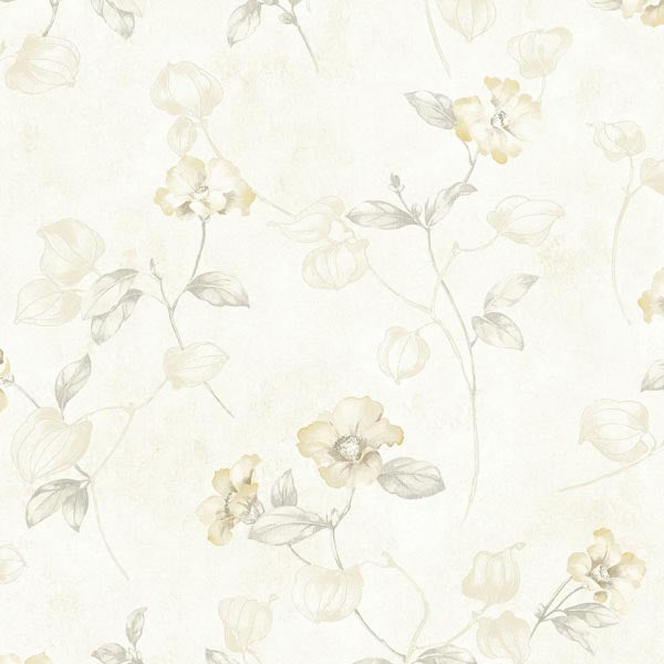 Select MEA79132 Meadowlark Flowers by Chesapeake Wallpaper