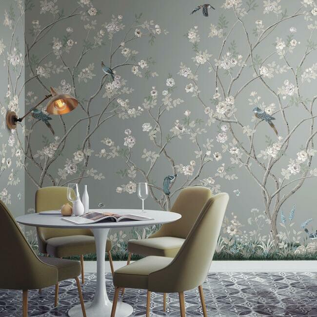 Acquire Mu0313M Mural Resource Library Lingering Garden Mural York Wallpaper