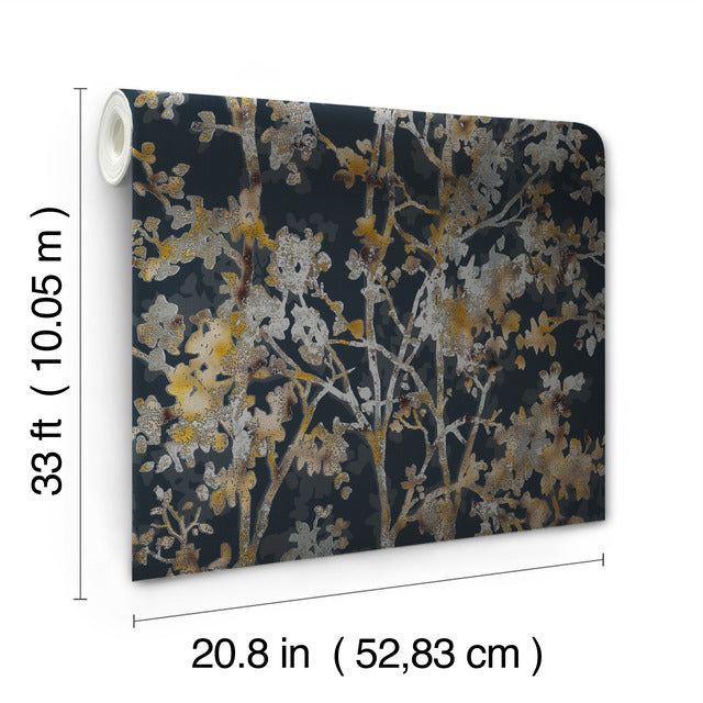 Purchase Nw3580 | Modern Metals Second Edition, Shimmering Foliage - Antonina Vella Wallpaper