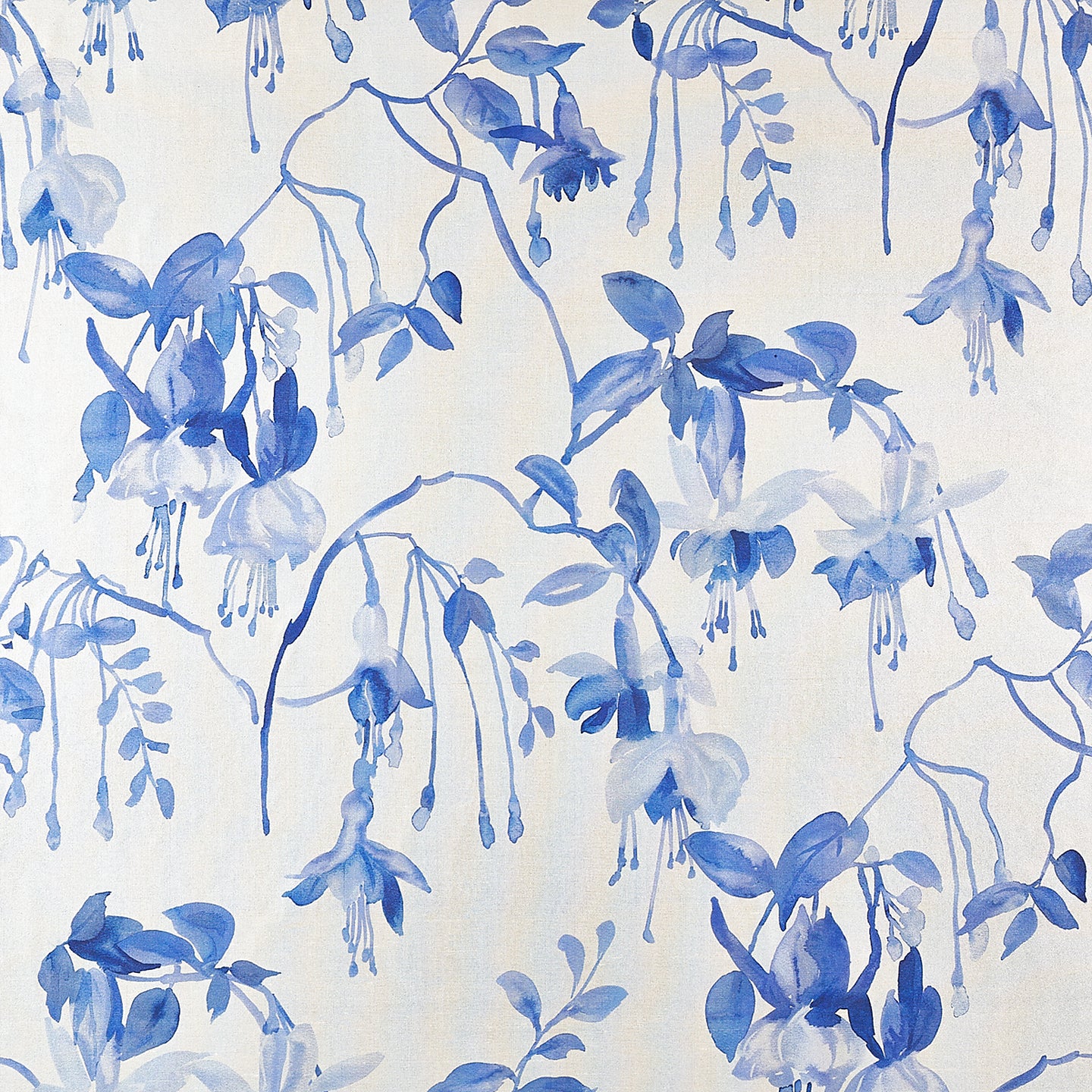 Purchase Phillip Jeffries Wallpaper - 9829, Blushing Blooms - Cobalt Crush 