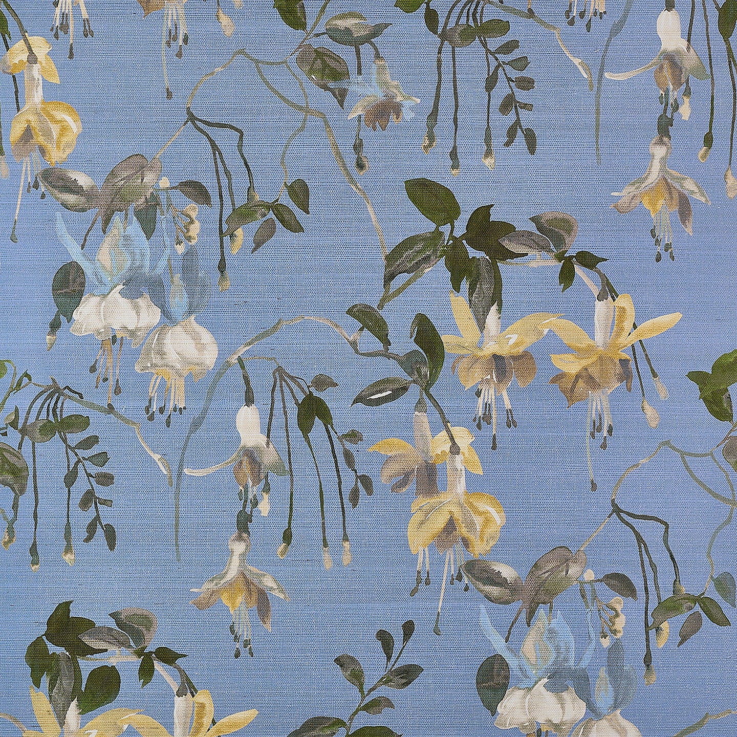 Purchase Phillip Jeffries Wallpaper - 9831, Blushing Blooms - Oxford Blue 