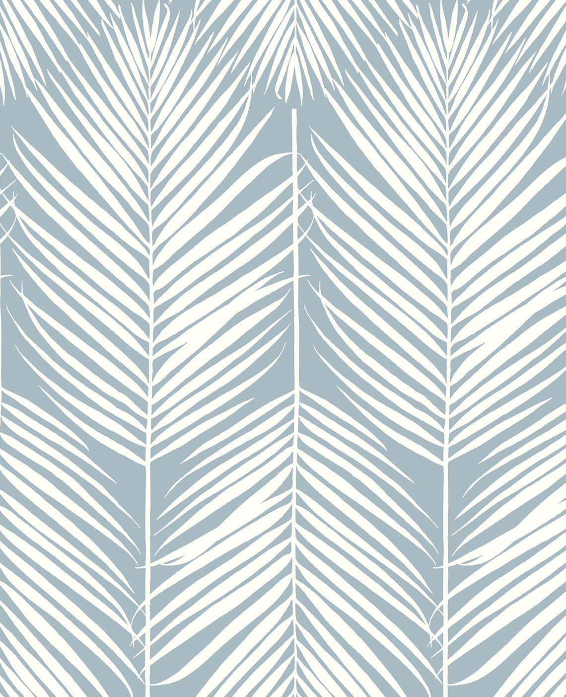 PR11402 | Palm Silhouette Prepasted, Blue - Seabrook Designs Wallpaper