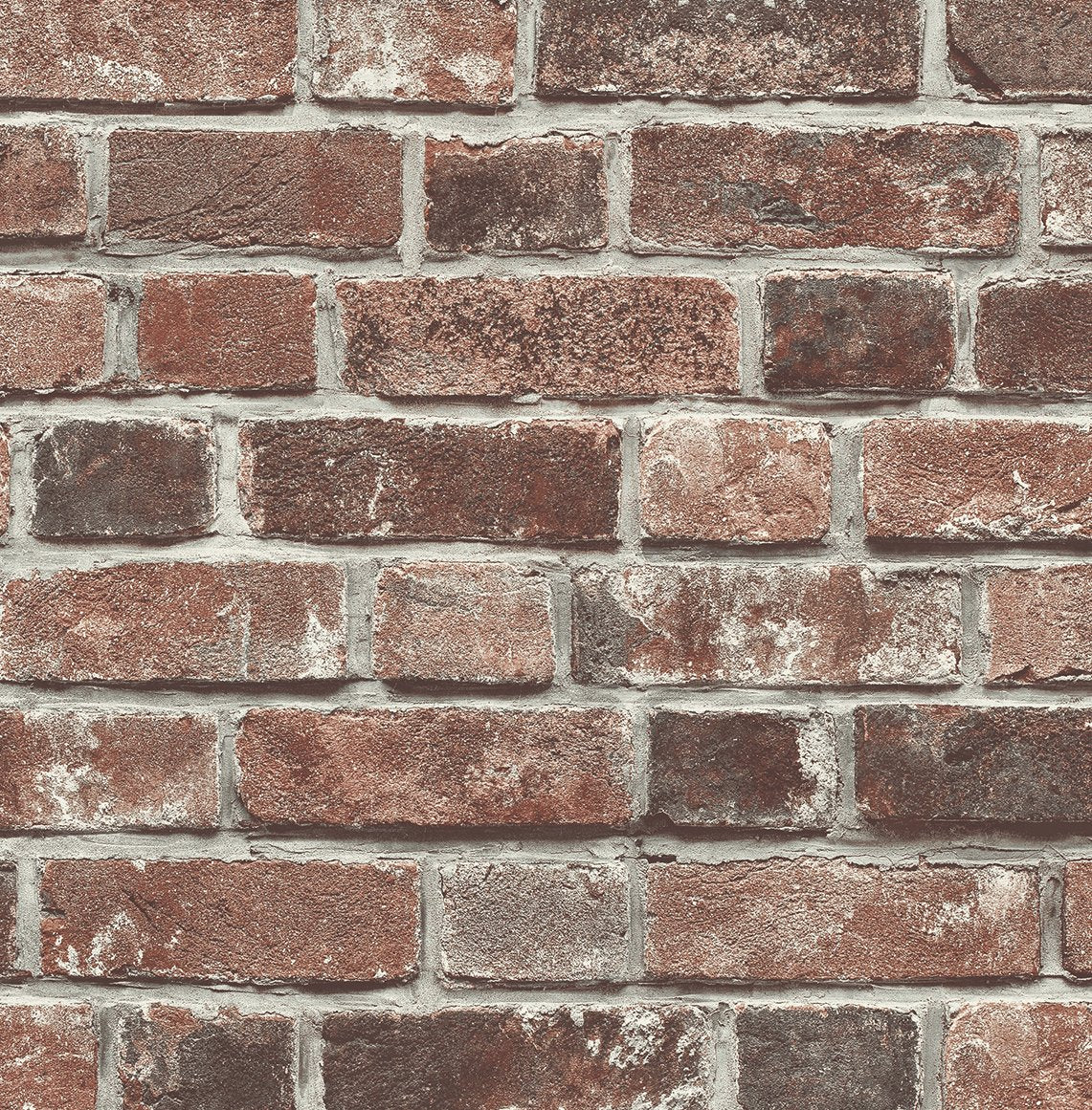 PR11501 | Faux Red Brick Prepasted, Red - Seabrook Designs Wallpaper