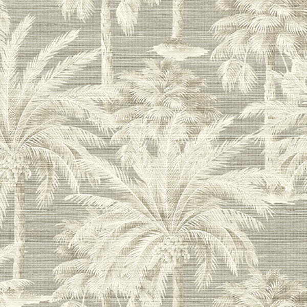 Search PS40006 Palm Springs Dream Of Palm Trees Grey Texture Kenneth James Wallpaper