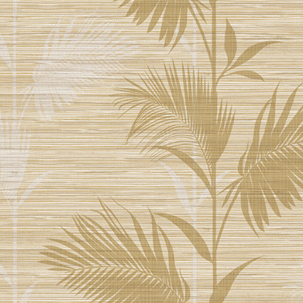 Shop PS40305 Palm Springs Away On Holiday Beige Palm Kenneth James Wallpaper