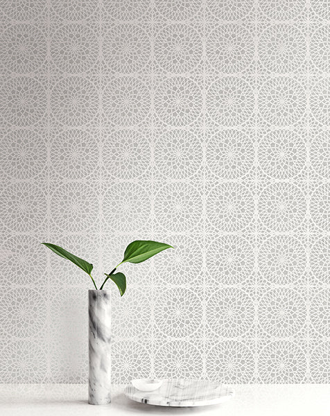 Looking Ps40810 Palm Springs Medallions Kenneth James Wallpaper