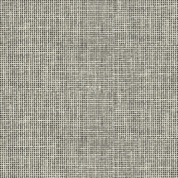 Select PS41300 Palm Springs Woven Summer Charcoal Grid Kenneth James Wallpaper