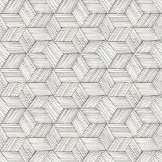 Search PS41400 Palm Springs Intertwined Grey Geometric Kenneth James Wallpaper