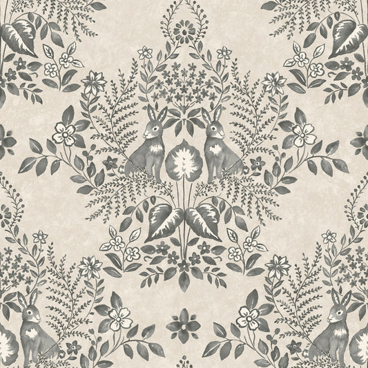 Purchase Psw1433Rl | Cottontail Toile Peel & Stick, Animals - Erin & Ben Co. Wallpaper