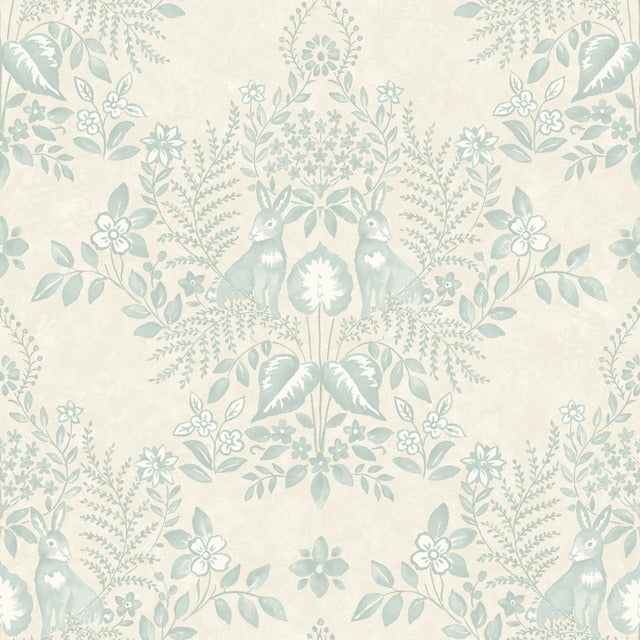 Purchase Psw1435Rl | Cottontail Toile Peel & Stick, Animals - Erin & Ben Co. Wallpaper