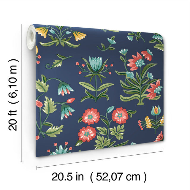 Purchase Psw1516Rl | Heirloom Floral Peel & Stick, Floral - Erin & Ben Co. Wallpaper