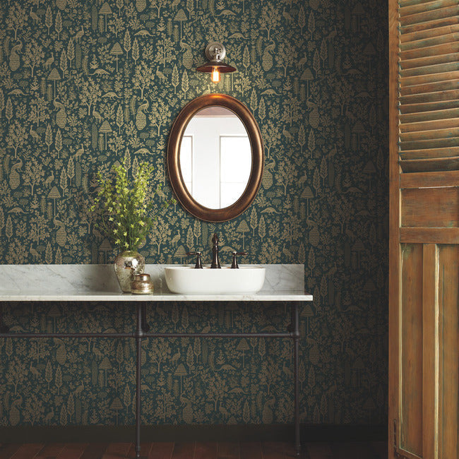 RP7373 | Menagerie Toile, Rifle Paper Co. Second Edition - York Wallpaper