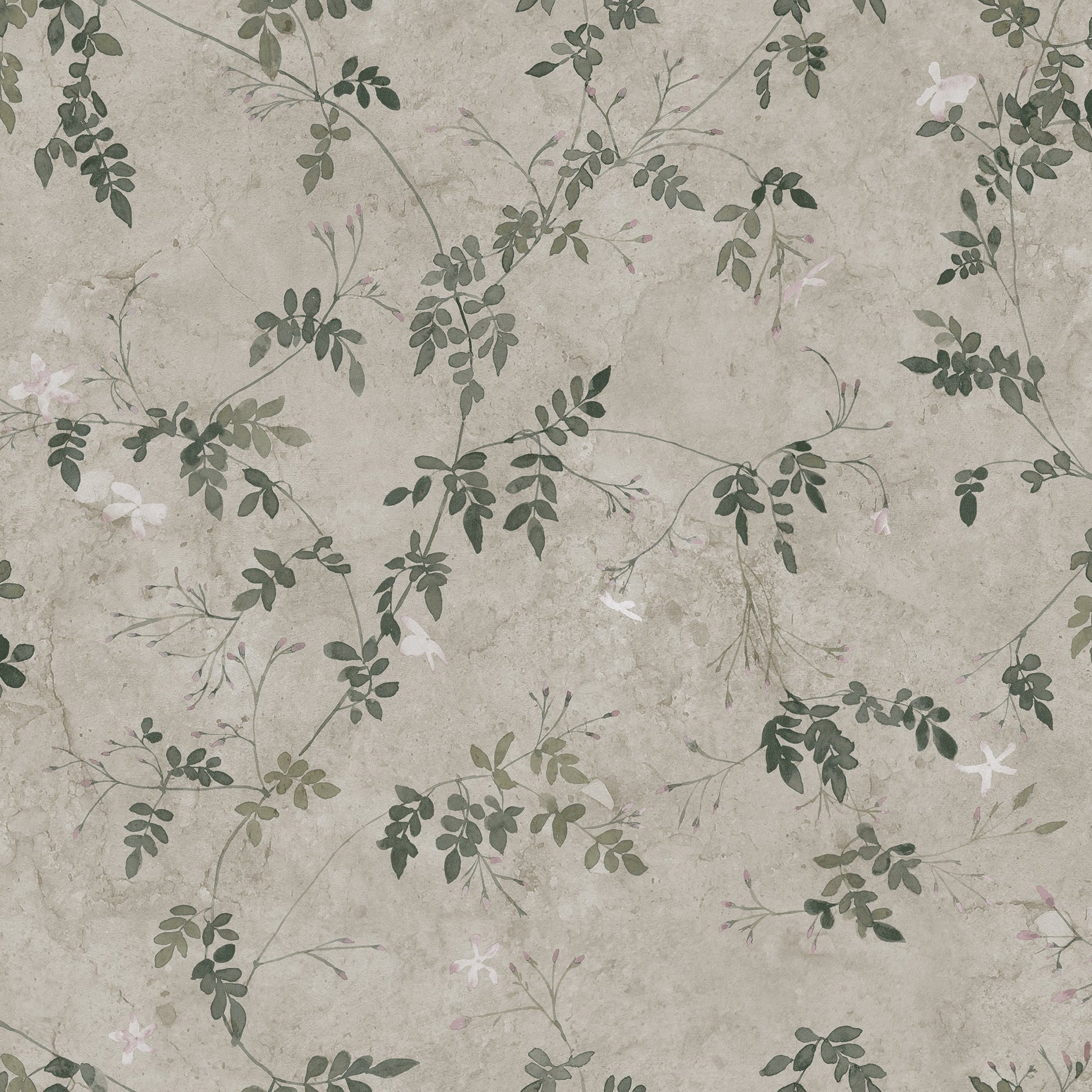 S10112 Irene olive green, Jordn√§ra by Sandberg Wallpaper