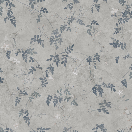 S10113 Irene indigo blue, Jordnära by Sandberg Wallpaper