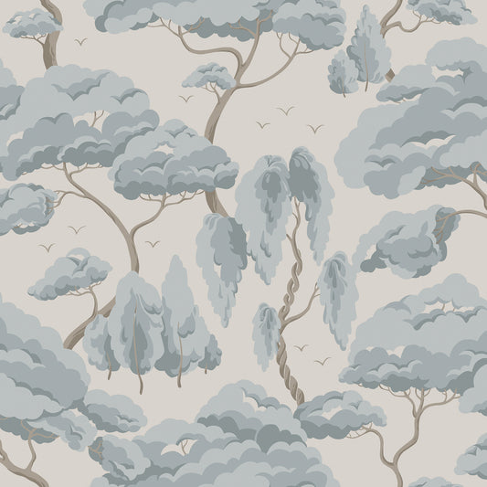 S10125 Kristoffer misty blue, Jordnära by Sandberg Wallpaper