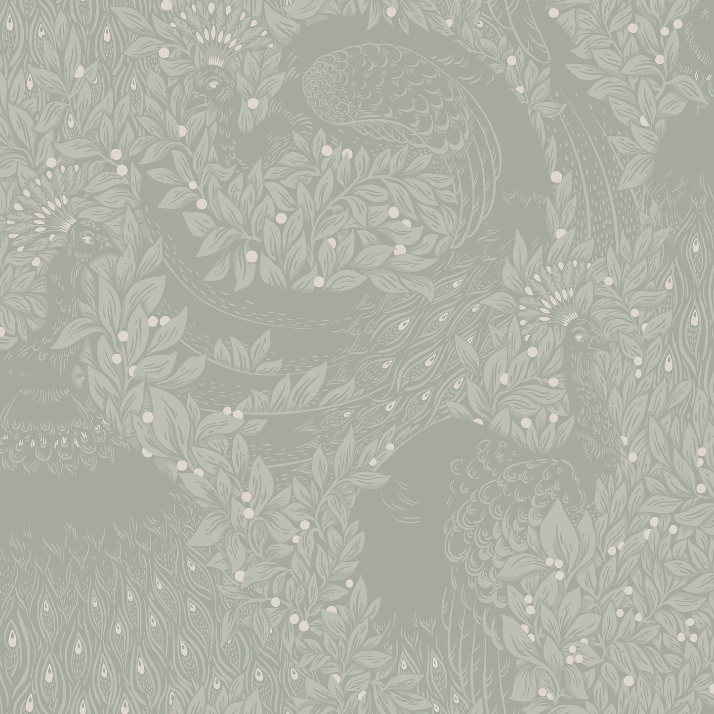 S10127 Evelina sage green, Jordnära by Sandberg Wallpaper