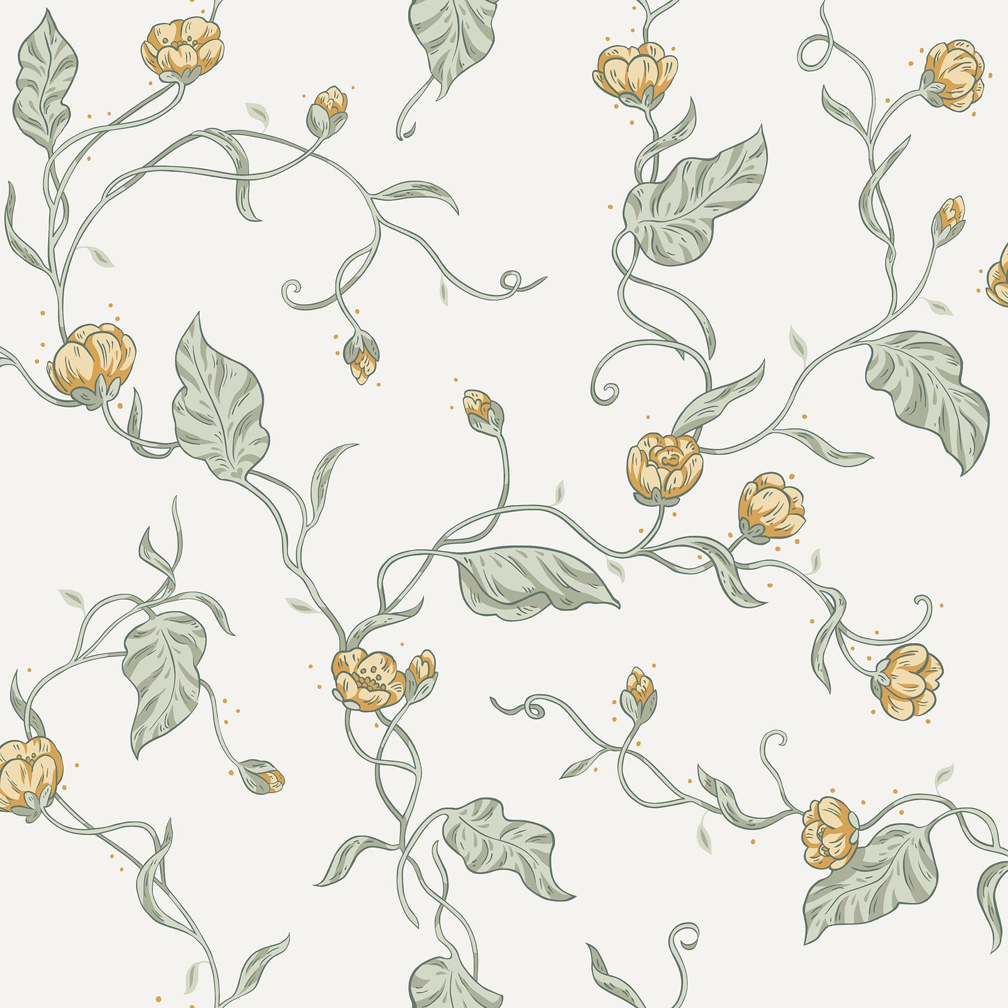 S10147 Elmire spring green, Huset i Solen by Sandberg Wallpaper