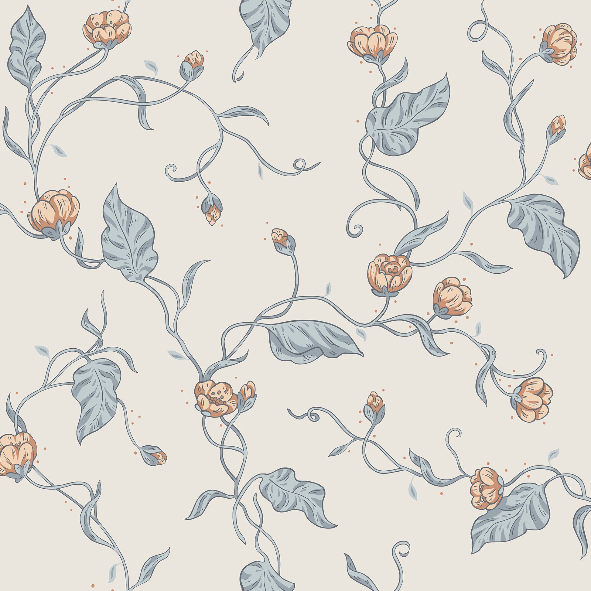 S10148 Elmire soft blue, Huset i Solen by Sandberg Wallpaper