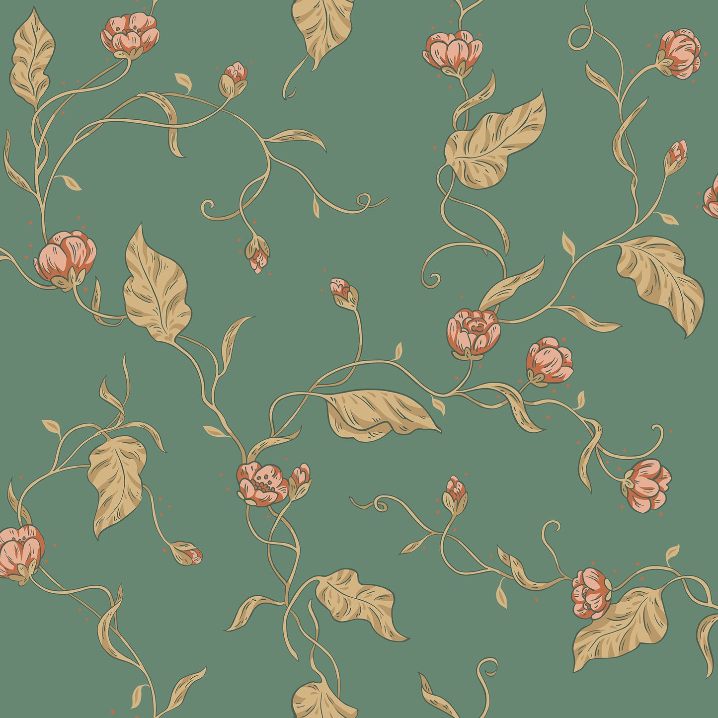 S10149 Elmire emerald, Huset i Solen by Sandberg Wallpaper