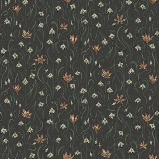 S10158 Signe charcoal, Huset i Solen by Sandberg Wallpaper