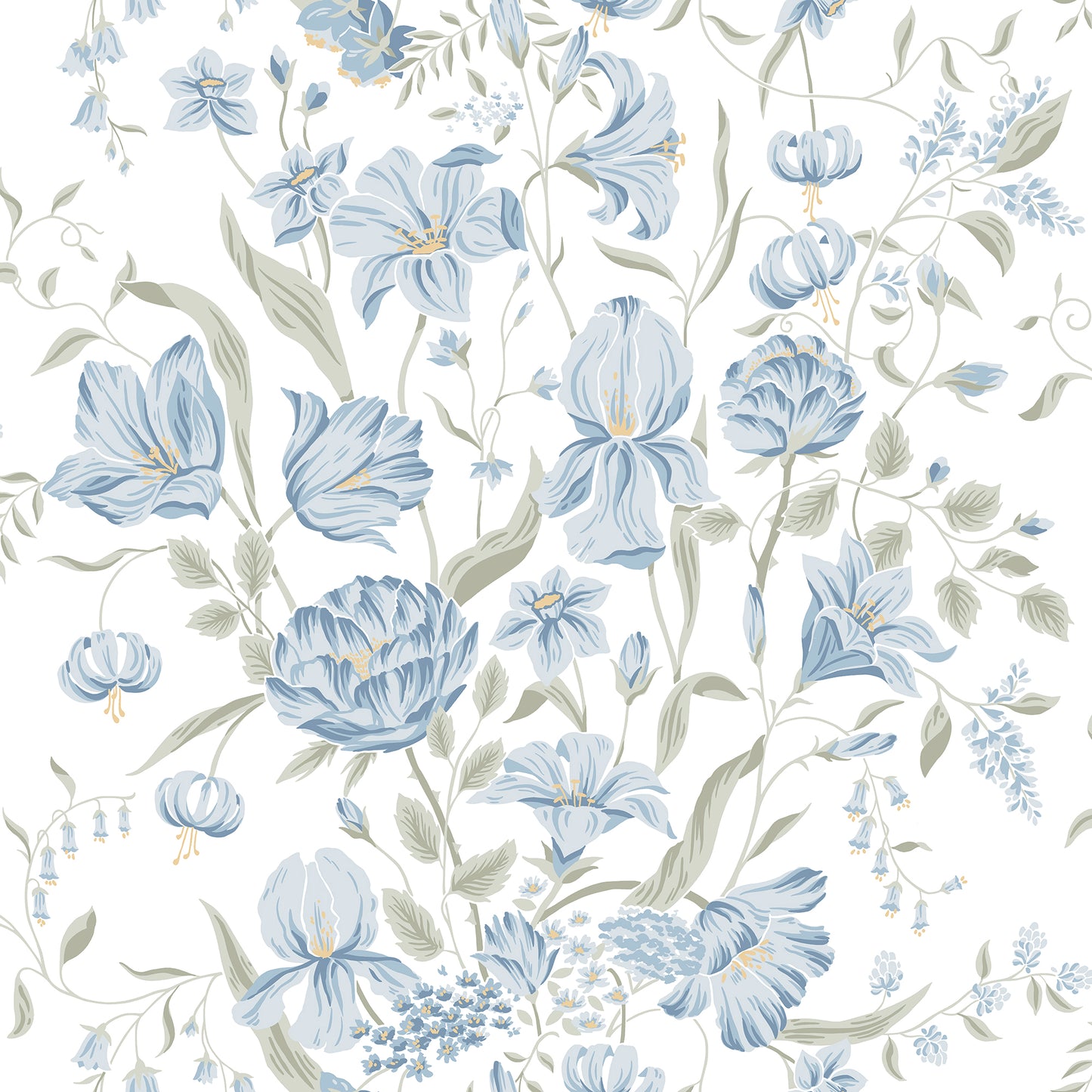 S10162 Karins bukett sky blue, Huset i Solen by Sandberg Wallpaper