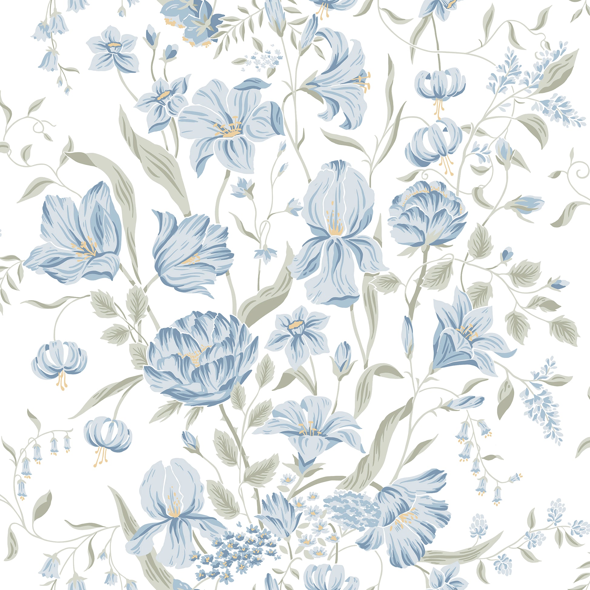 S10162 Karins bukett sky blue, Huset i Solen by Sandberg Wallpaper