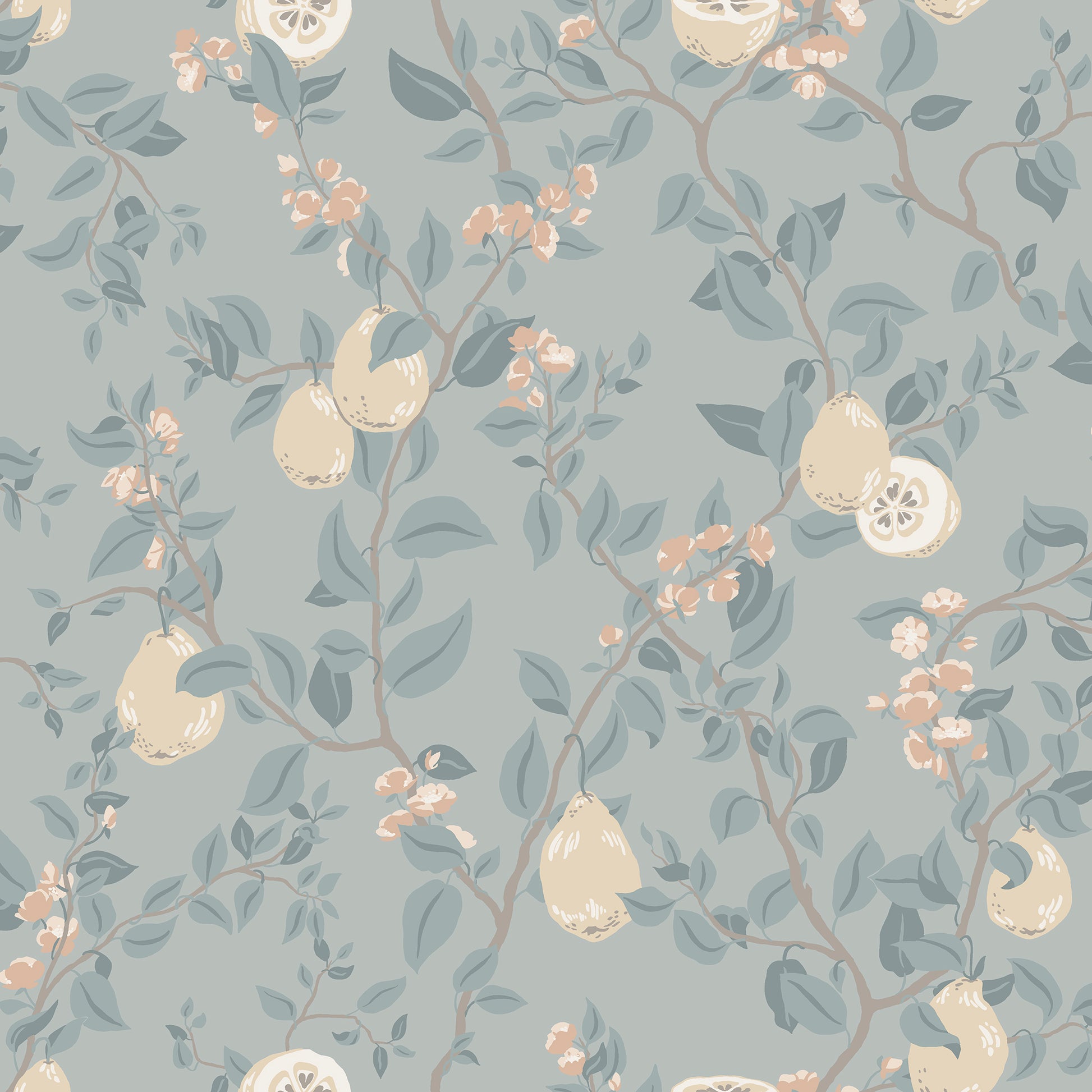 S10168 Kvitten soft blue, Huset i Solen by Sandberg Wallpaper