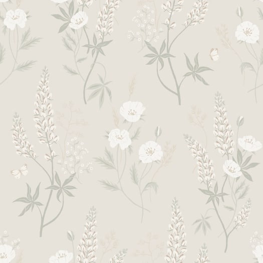 S10184 Emma linen, Villa Dalar≈° II by Sandberg Wallpaper