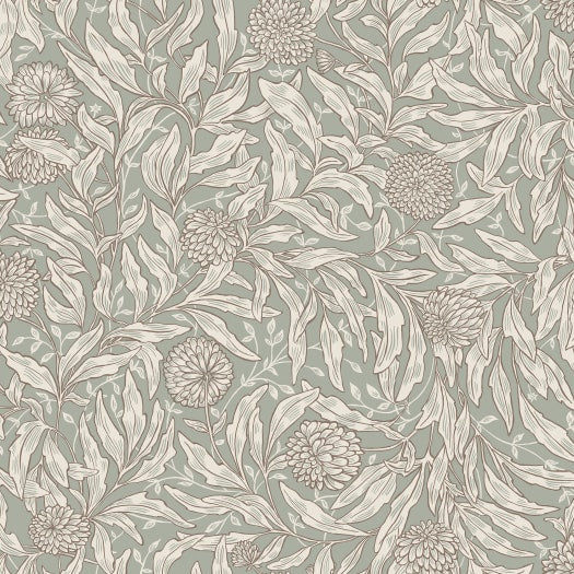 S10204 Olof sage green, Villa Dalarš II by Sandberg Wallpaper