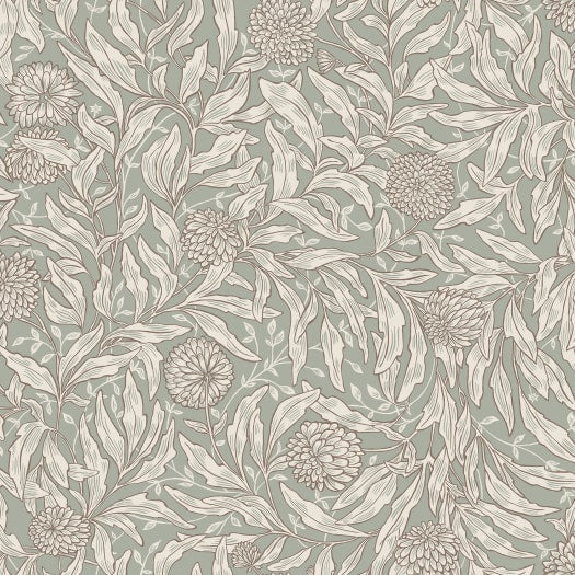 S10204 Olof sage green, Villa Dalar≈° II by Sandberg Wallpaper
