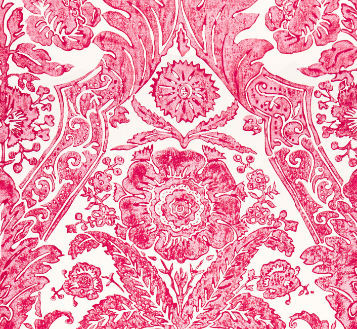 Search Scalamandre Wallpaper Pattern Sc 0002Wp88354 Name Luciana Damask Print Raspberry Damask Wallpaper