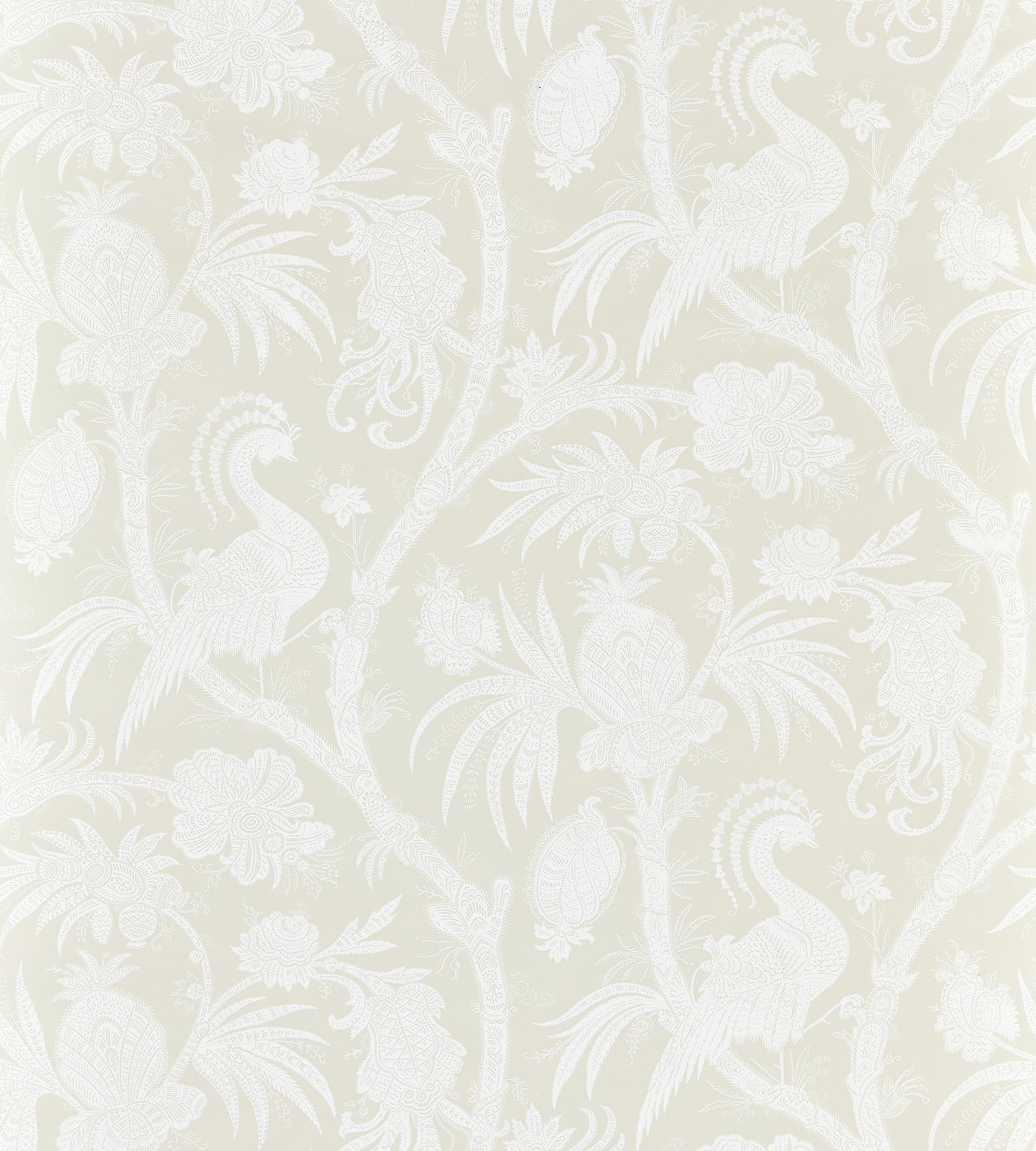 Order Scalamandre Wallpaper Pattern Sc 0001Wp88355 Name Balinese Peacock Alabaster Bird Wallpaper