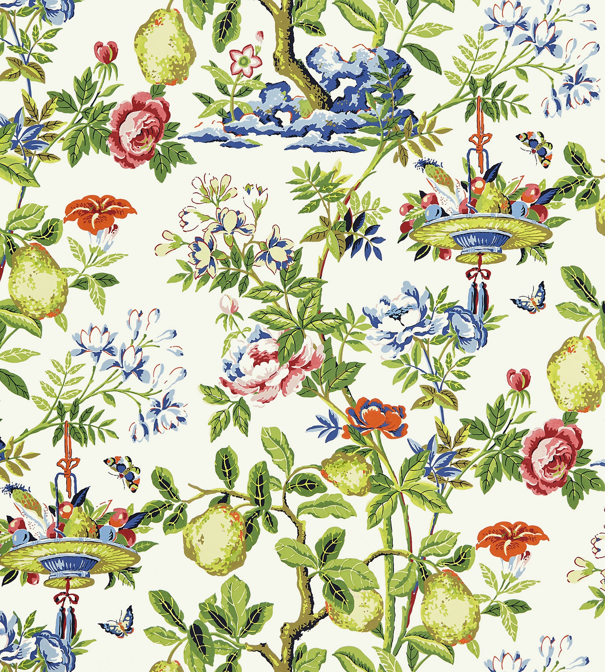 Purchase Scalamandre Wallpaper Pattern Sc 0001Wp88377 Name Shantung Garden Bloom Bird Wallpaper