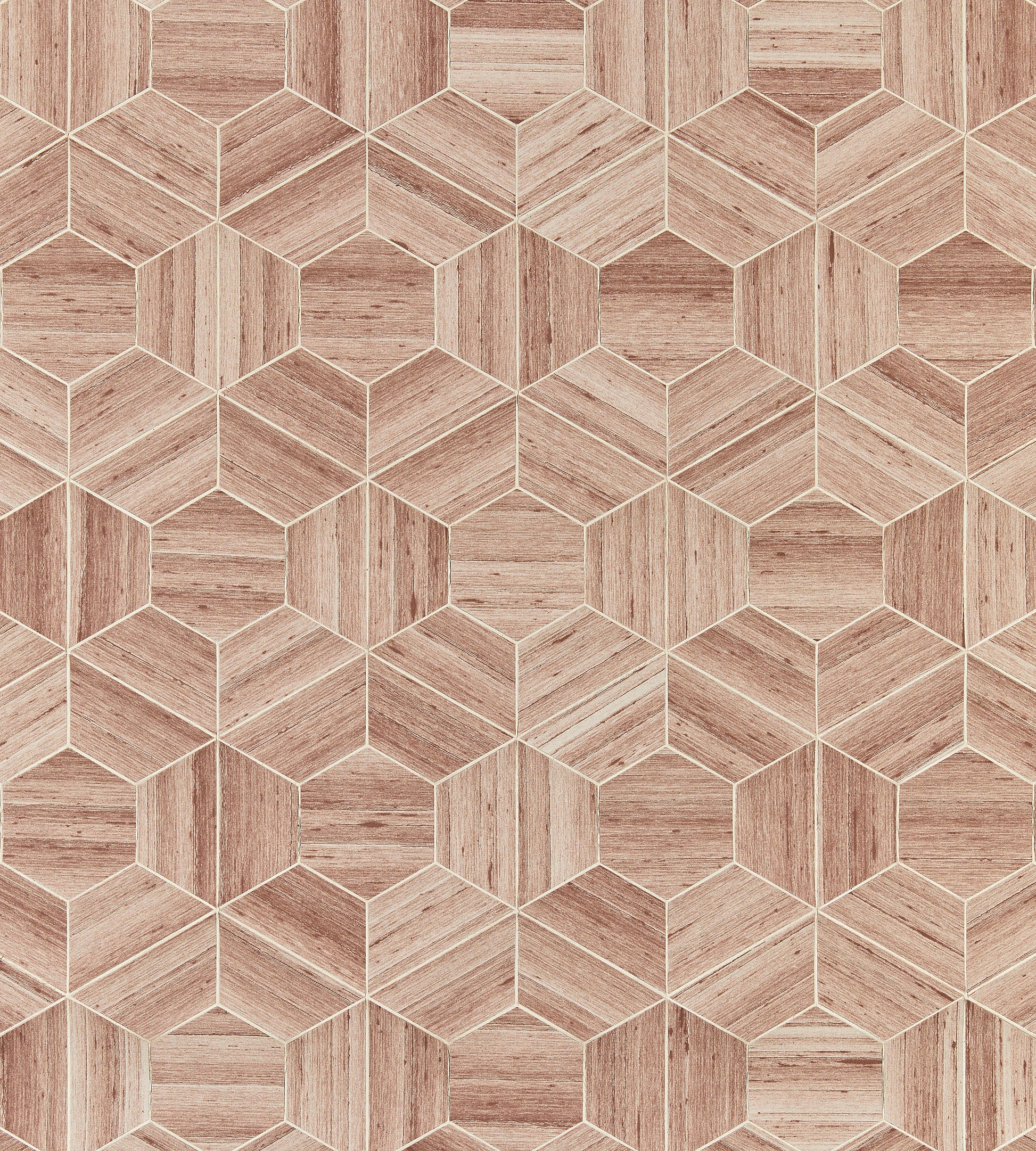 View Scalamandre Wallpaper Pattern Sc 0001Wp88470 Name Hive - Slub Creme Geometric Wallpaper