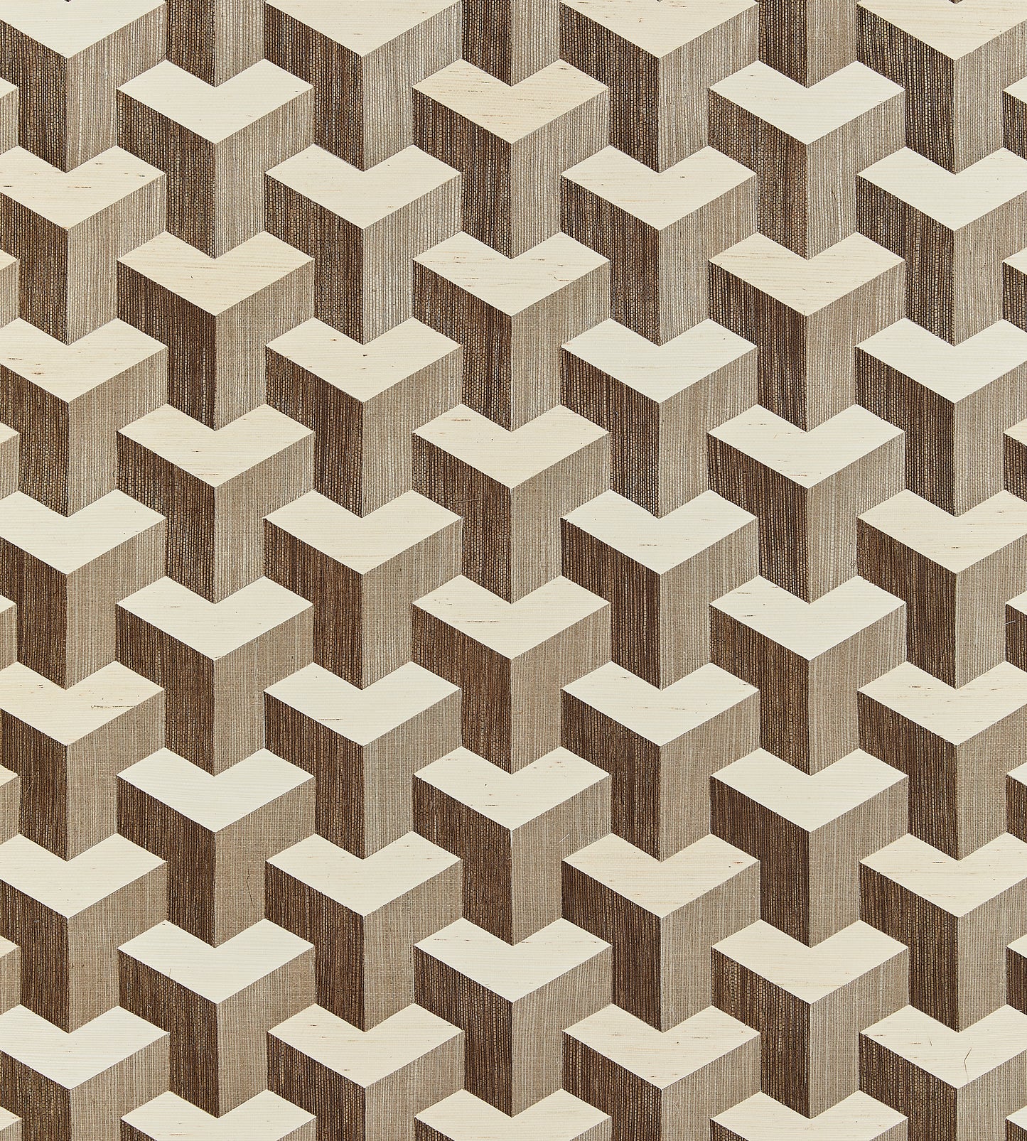 Buy Scalamandre Wallpaper Pattern Sc 0001Wp88479 Name Forte - Sisal Coffee & Cream Geometric|Graphic Wallpaper