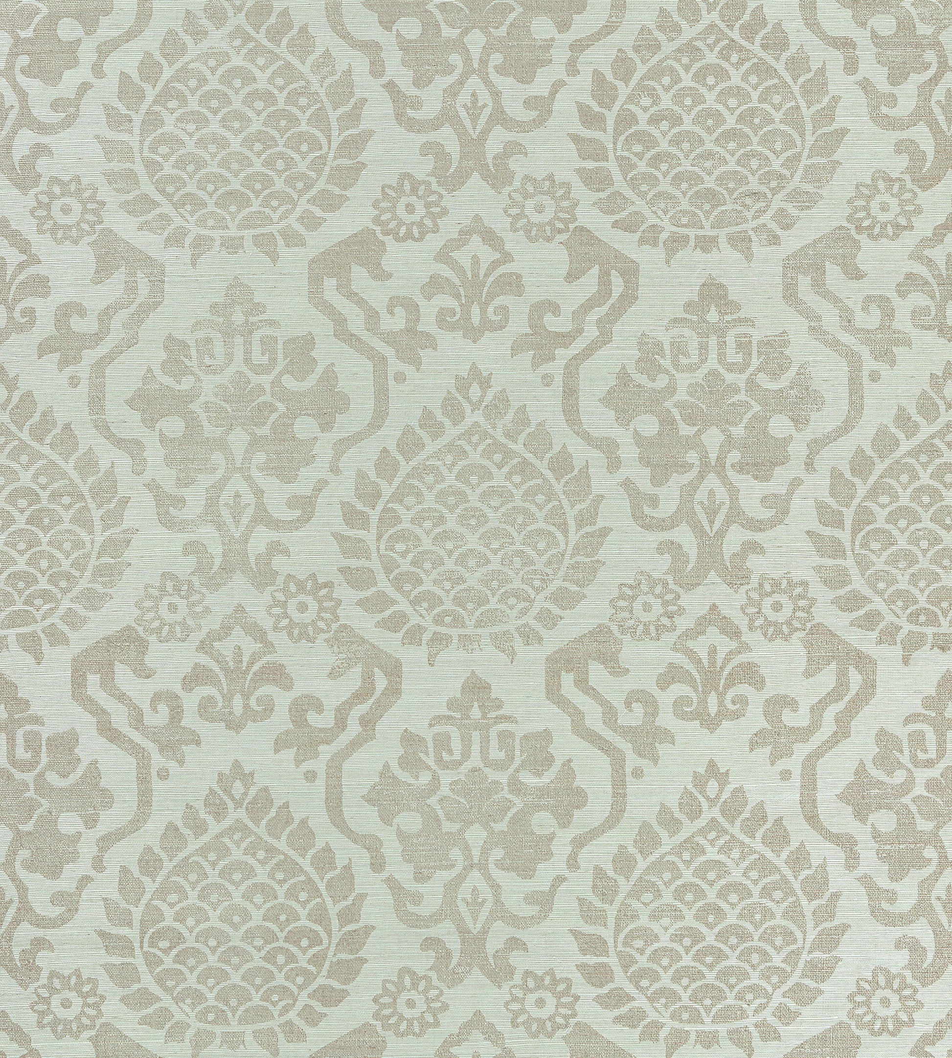 Find Scalamandre Wallpaper Pattern Sc 0002Wp88378 Name Surat Sisal Burnished Gold On Mineral Chinoiserie|Damask Wallpaper