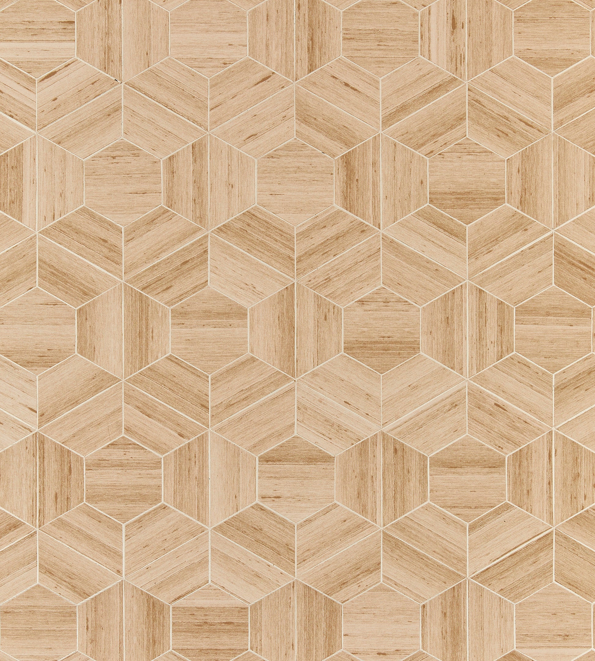 View Scalamandre Wallpaper Pattern Sc 0002Wp88470 Name Hive - Slub Honey Geometric Wallpaper