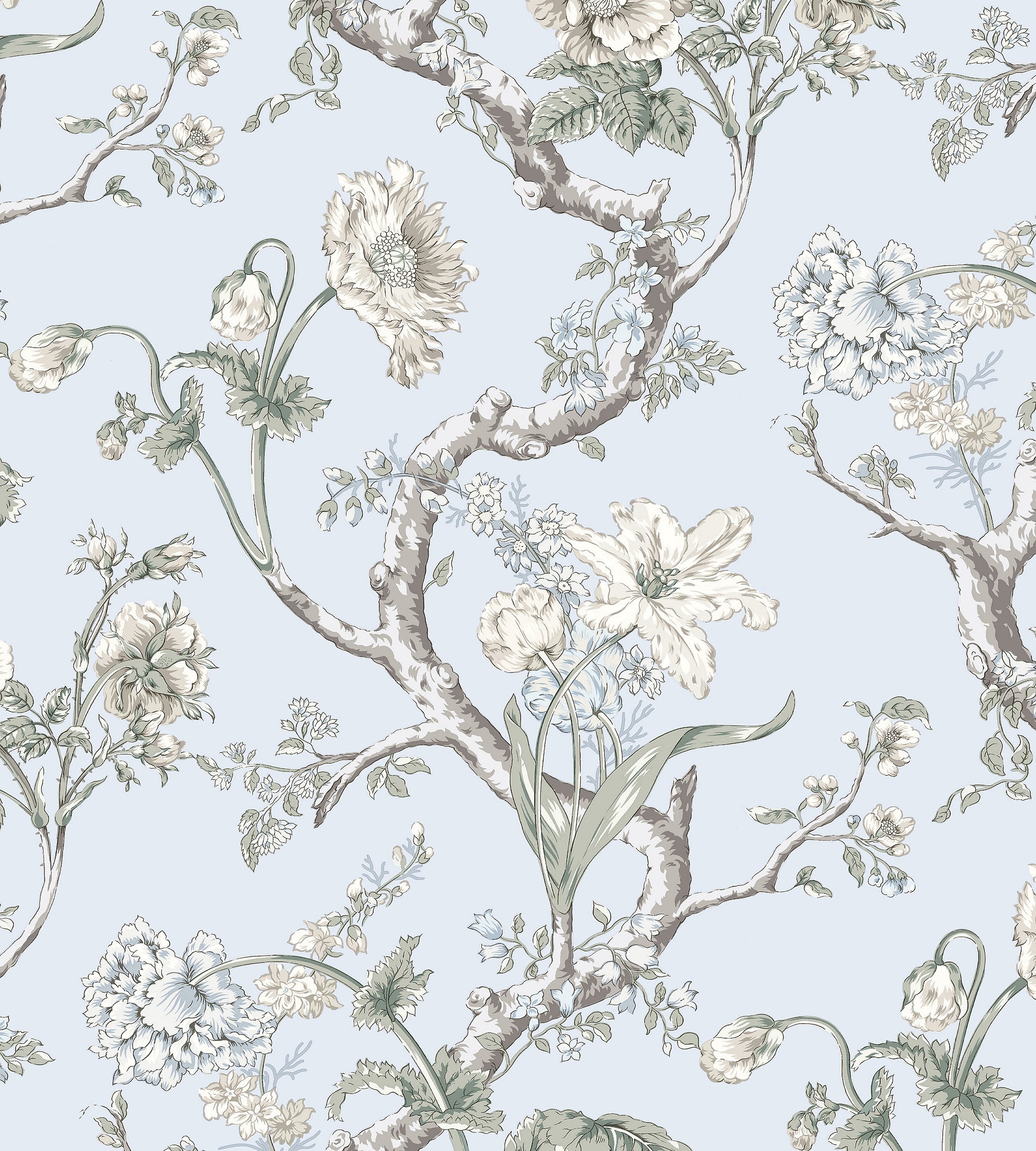 Looking Scalamandre Wallpaper Pattern Sc 0003Wp88432 Name Andrew Jackson Floral Skylight Botanical Wallpaper