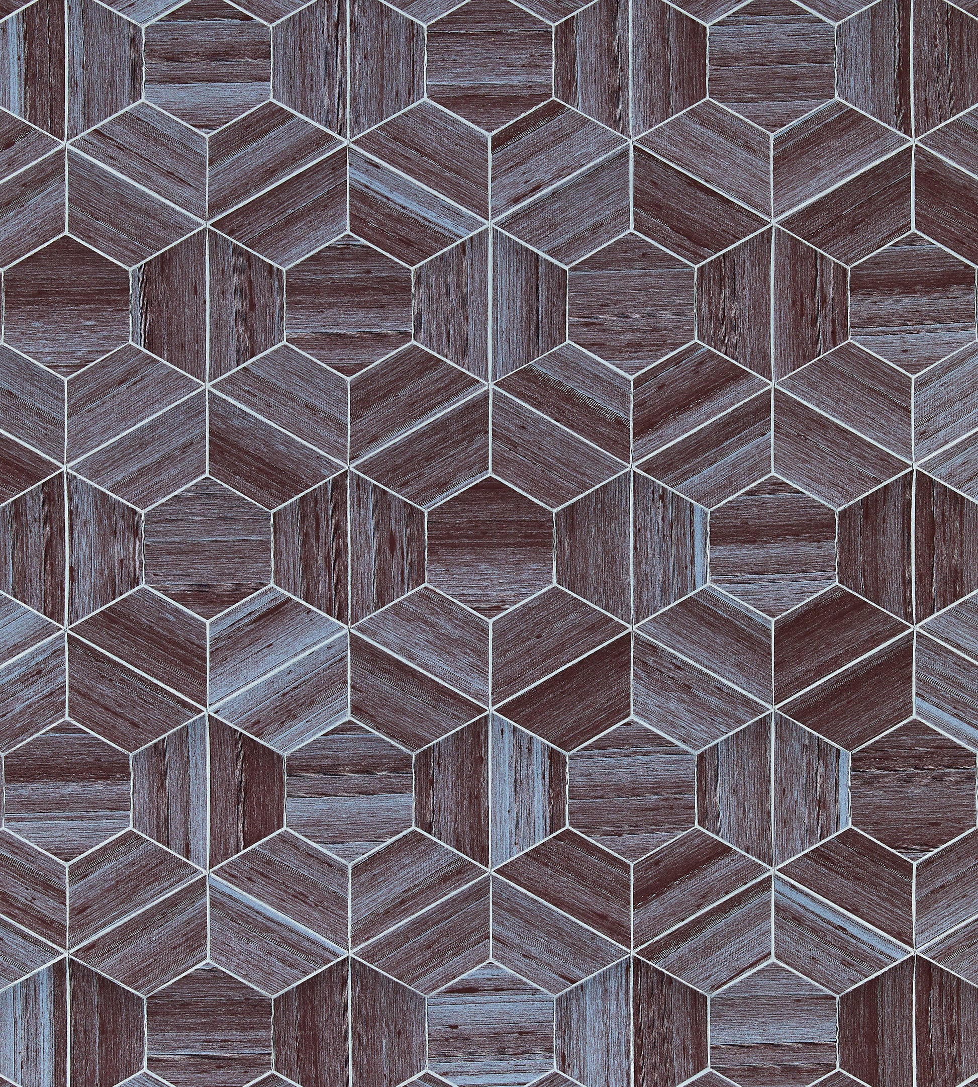 Search Scalamandre Wallpaper Pattern Sc 0003Wp88470 Name Hive - Slub Twilight Geometric Wallpaper