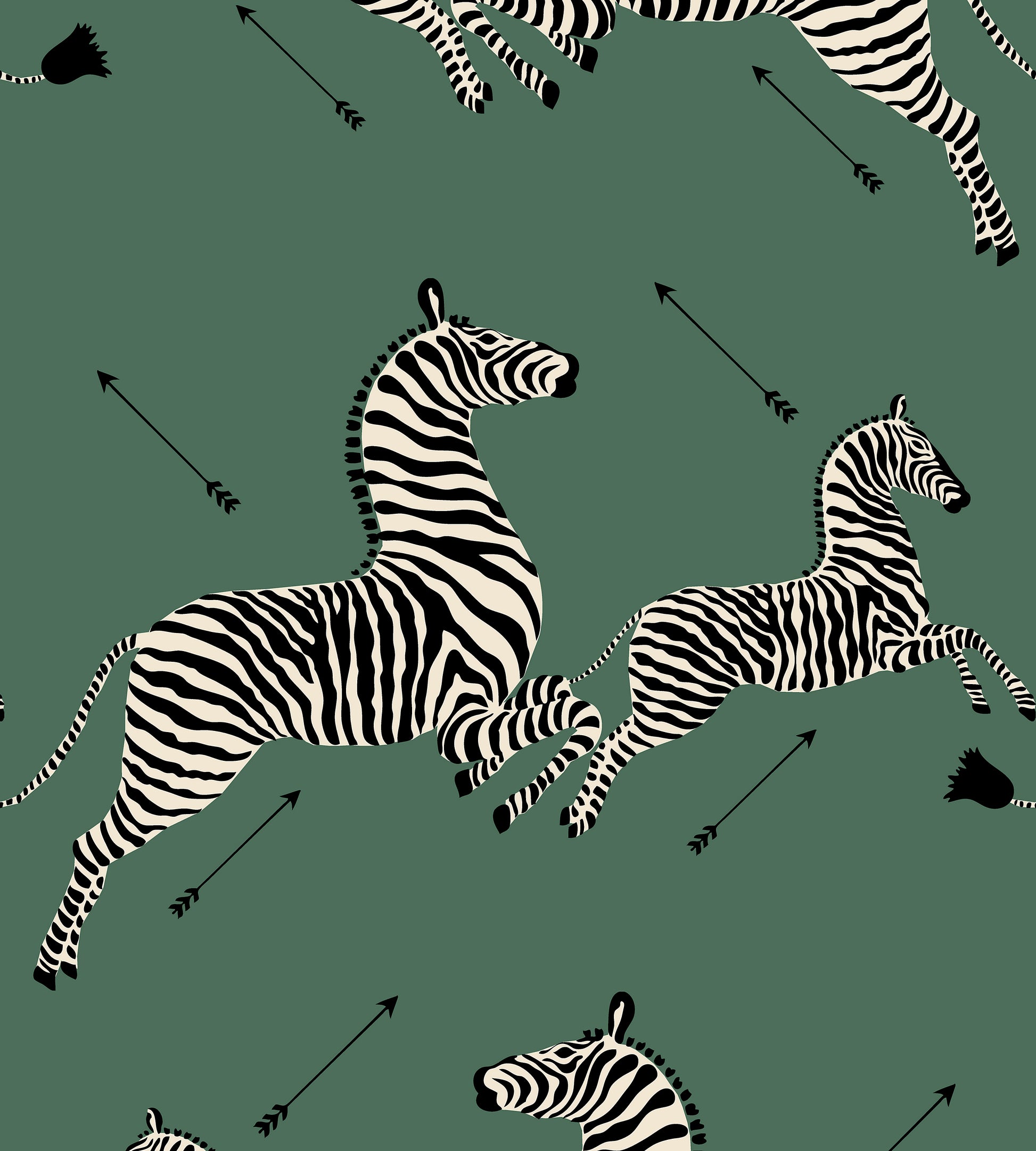 Select Scalamandre Wallpaper Pattern Sc 0004Wp81388M Name Zebras - Wallpaper Serengeti Green Bird Wallpaper
