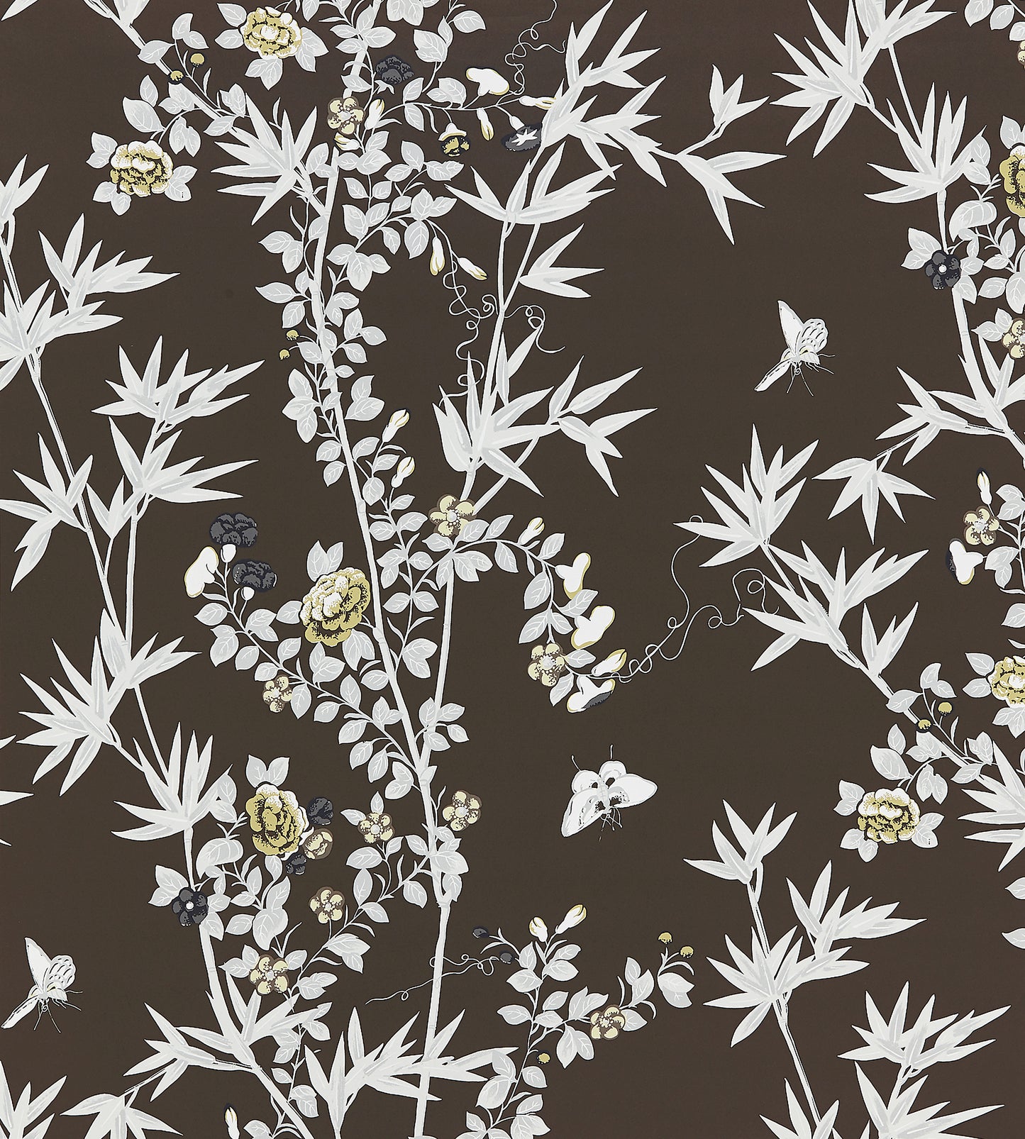 Purchase Scalamandre Wallpaper Pattern Sc 0005Wp88375 Name Jardin De Chine Espresso Bird Wallpaper