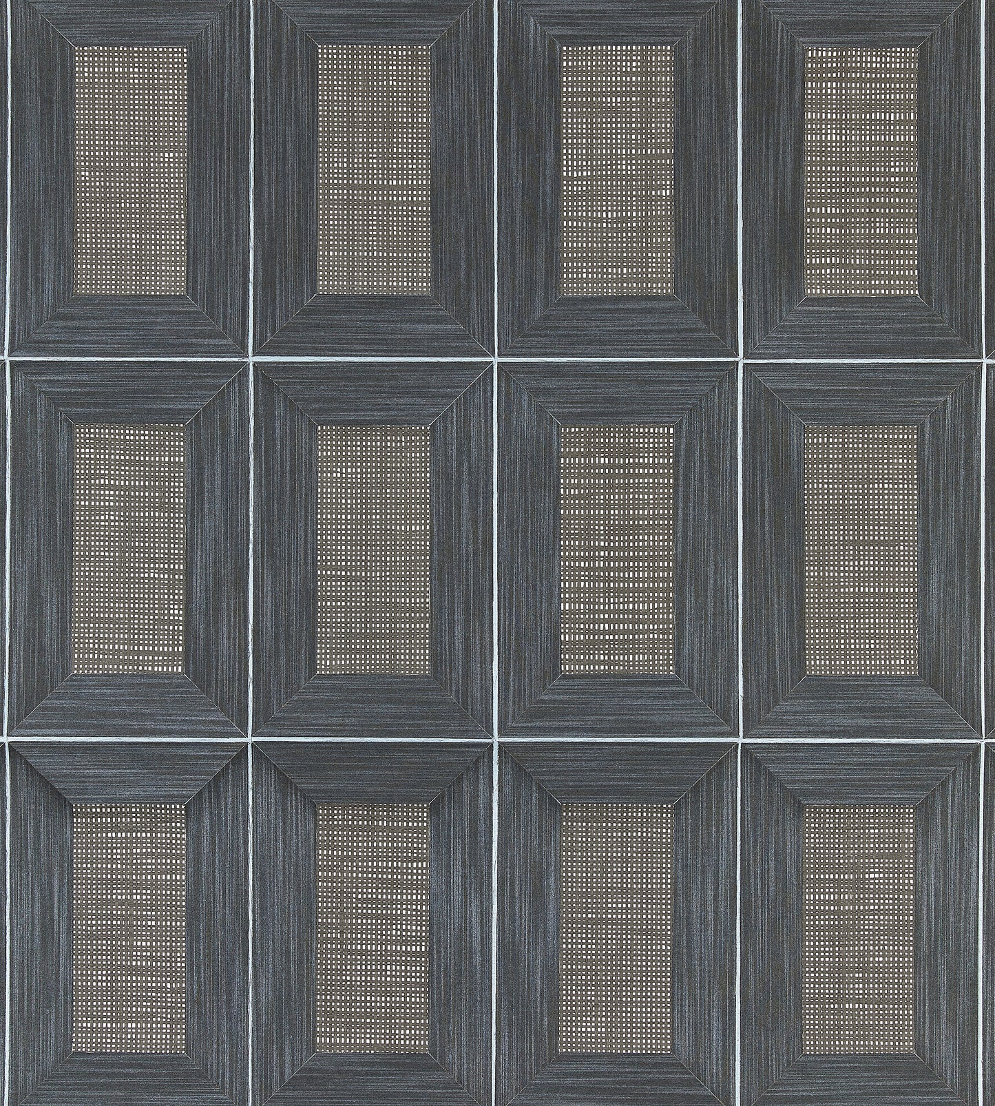 Buy Scalamandre Wallpaper Pattern Sc 0005Wp88474 Name Libro - Woven Wrought Iron Geometric|Plaid Wallpaper