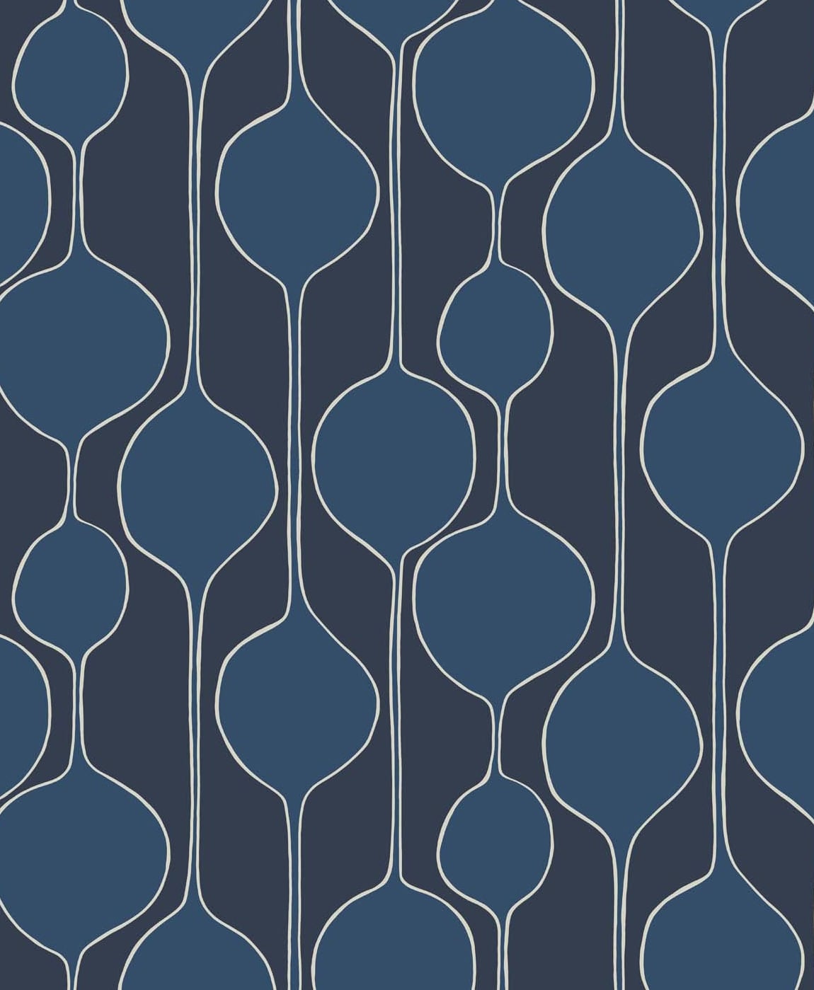 SL80112 | Minimalist Geometric , Blue - Seabrook Designs Wallpaper