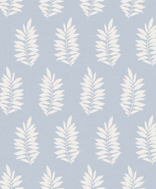 SL80302 | Pinnate Silhouette, Blue - Seabrook Designs Wallpaper