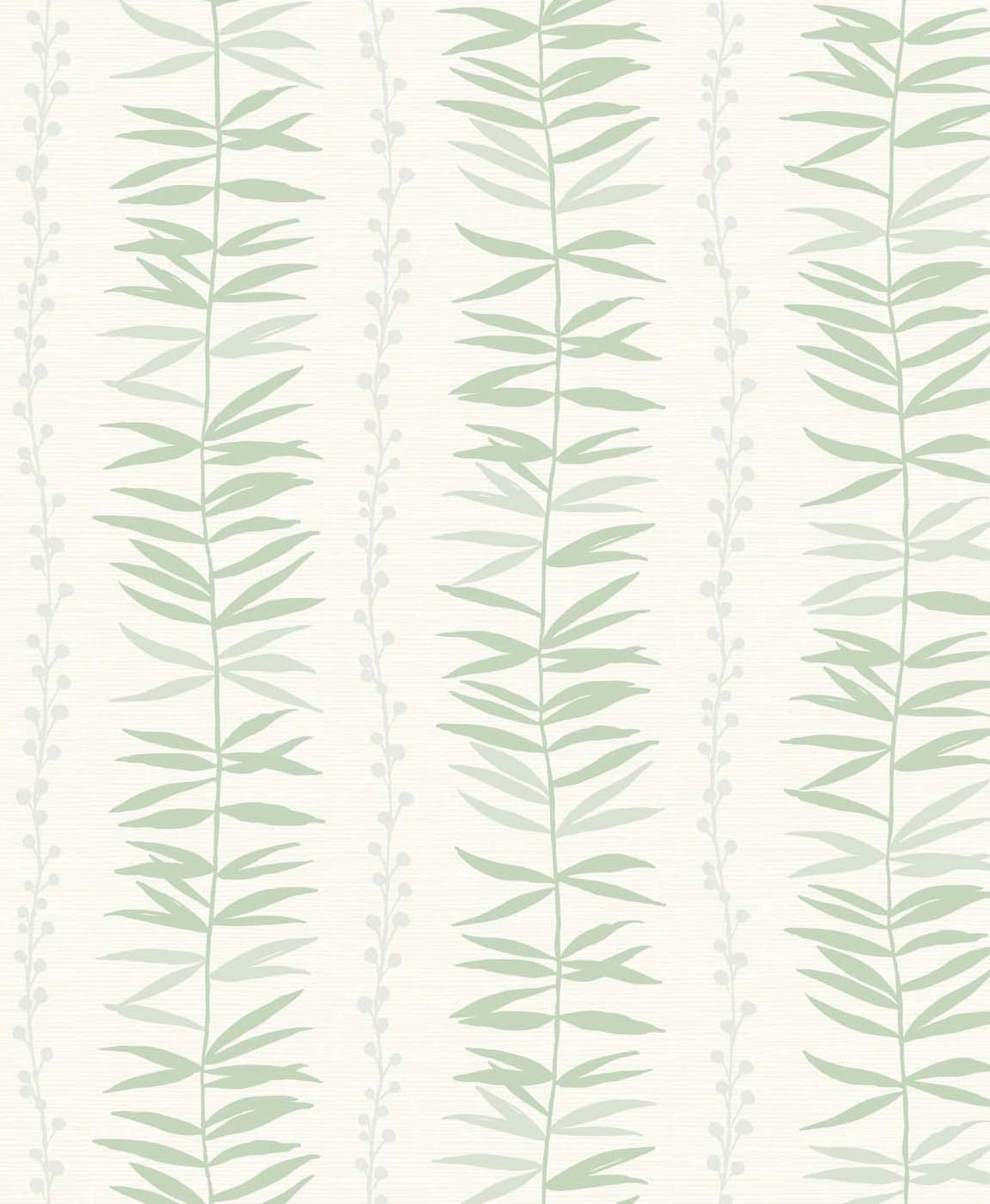 SL80504 | Summer Garland , Green - Seabrook Designs Wallpaper