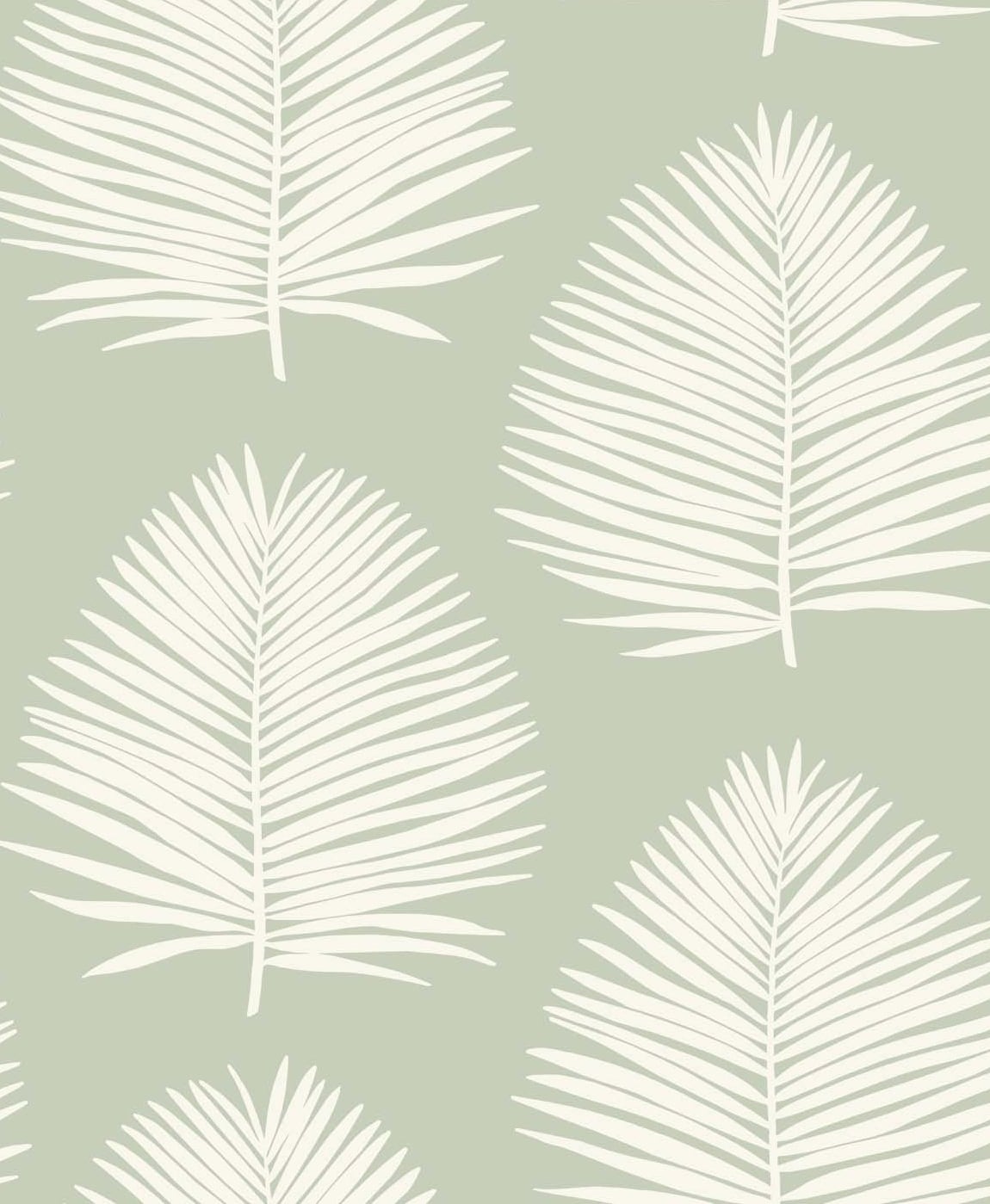 SL80704 | Island Palm, Green - Seabrook Designs Wallpaper