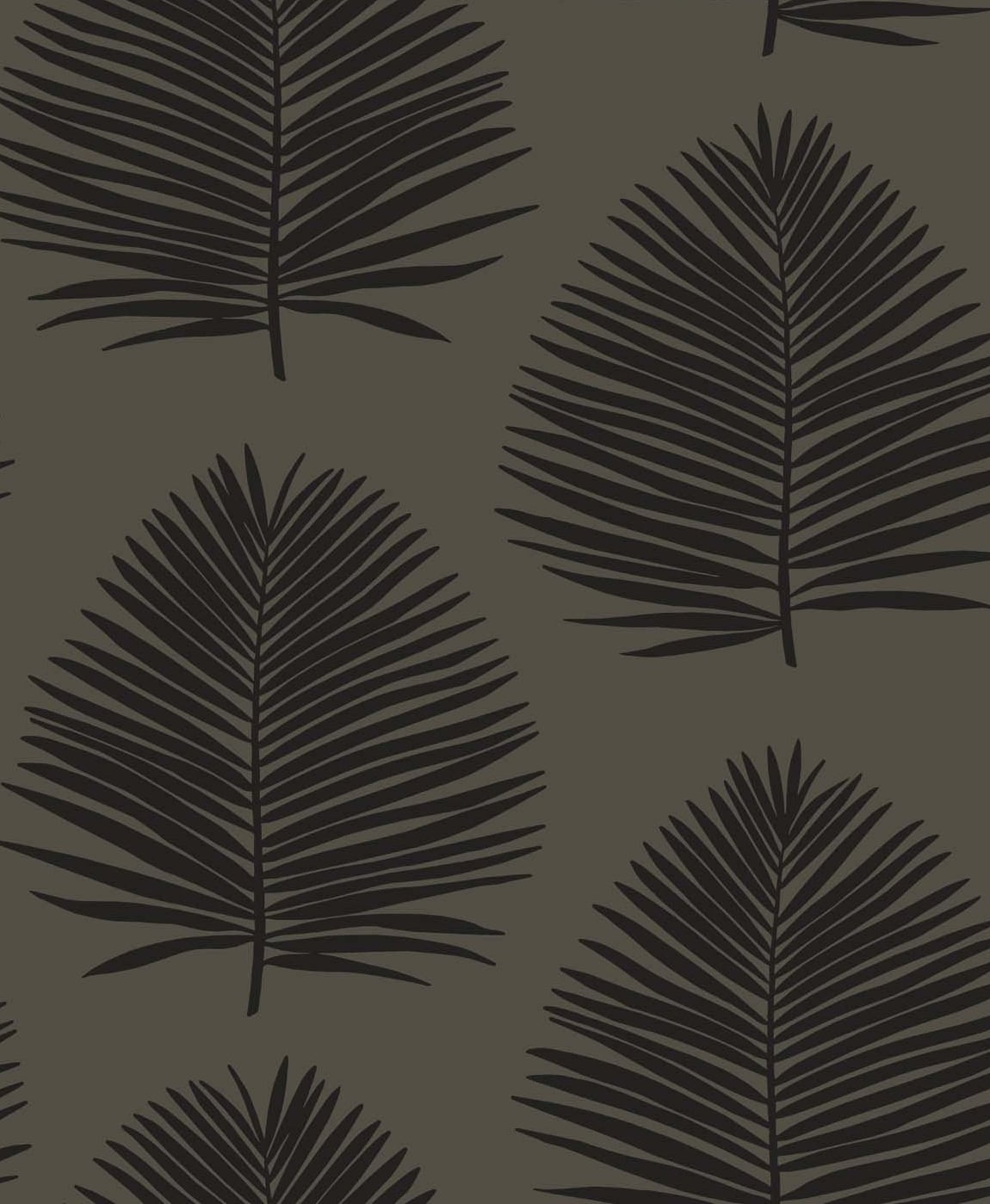 SL80710 | Island Palm, Black - Seabrook Designs Wallpaper