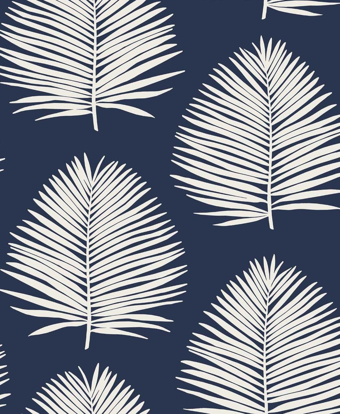 SL80712 | Island Palm, Blue - Seabrook Designs Wallpaper
