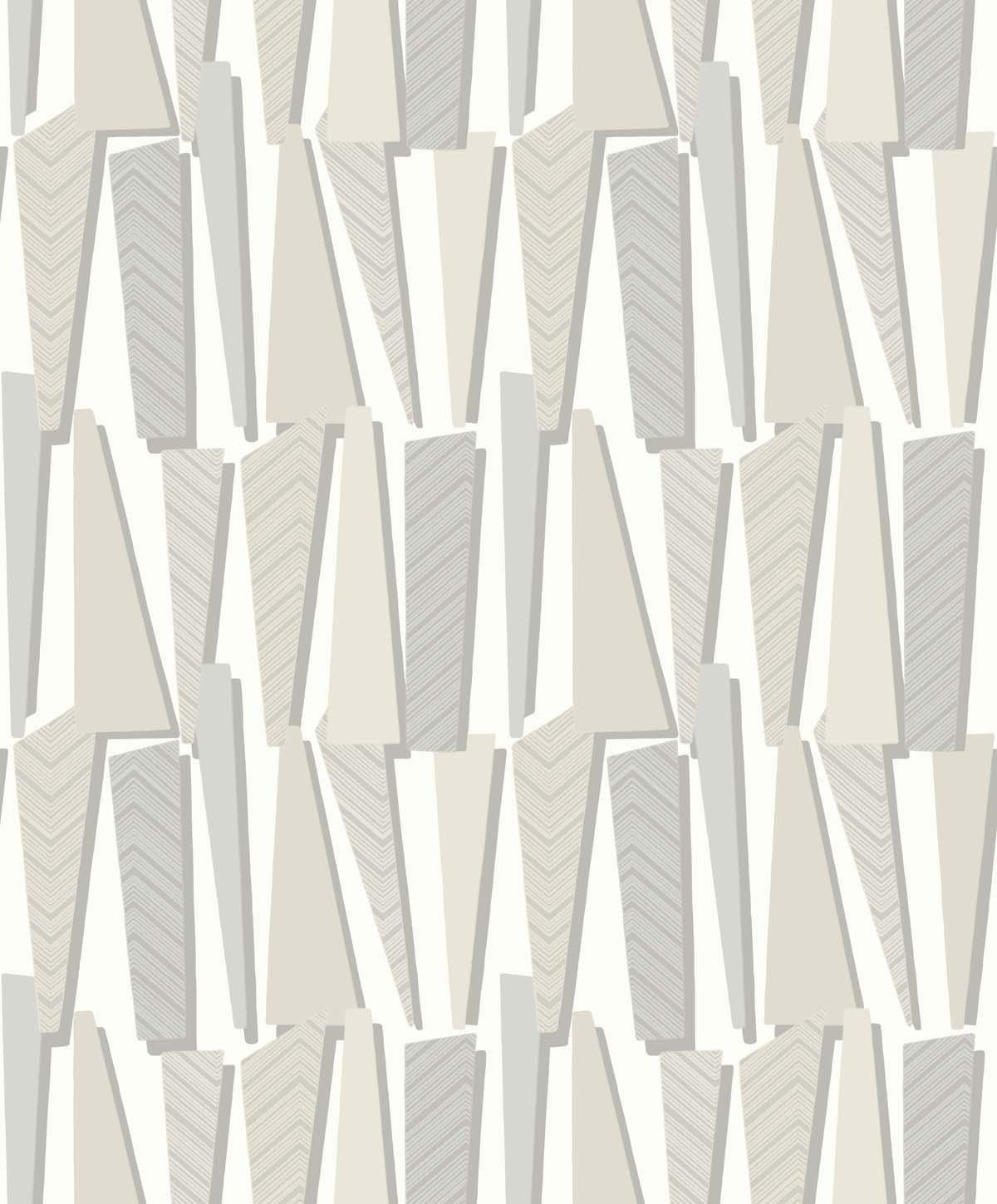 SL80800 | Geometric Shadows , Beige - Seabrook Designs Wallpaper